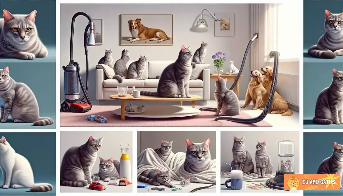 Principais causas de estresse em gatos