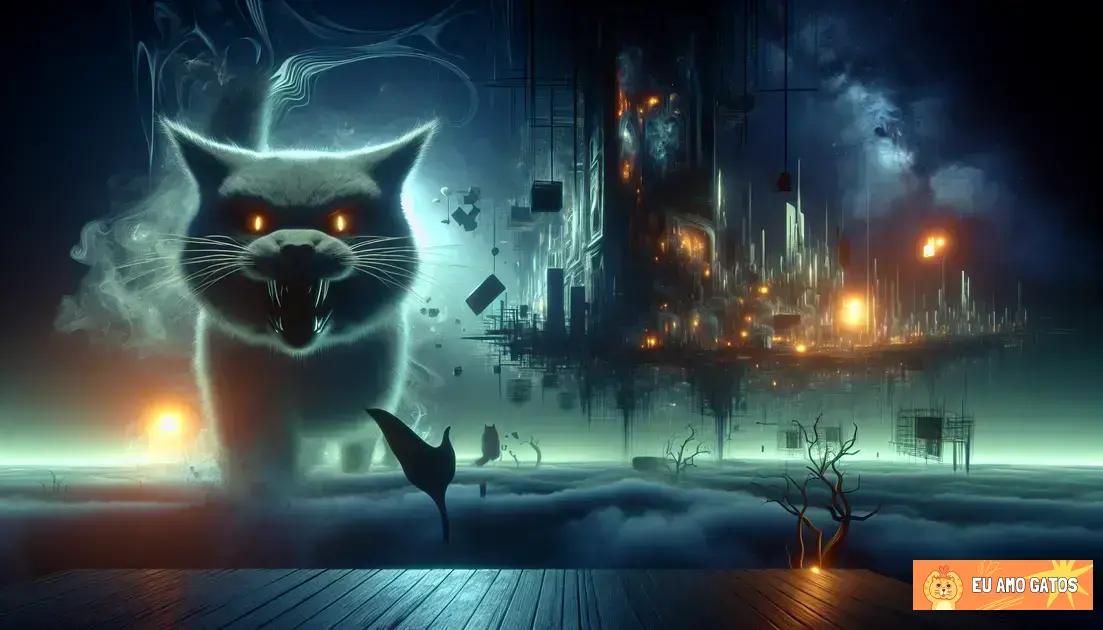 Sonhar com Gato Agressivo