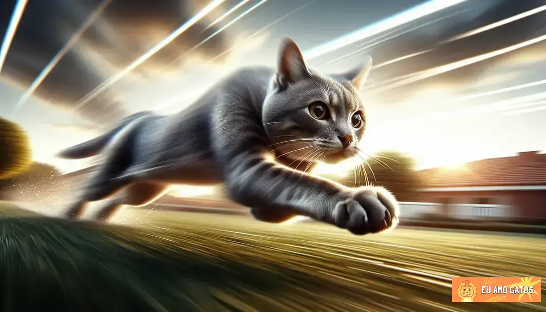 Velocidade máxima de um gato doméstico Velocidade máxima de um gato doméstico